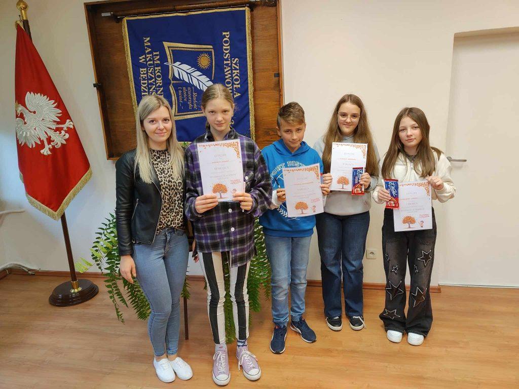 Laureaci szkolnego konkursu