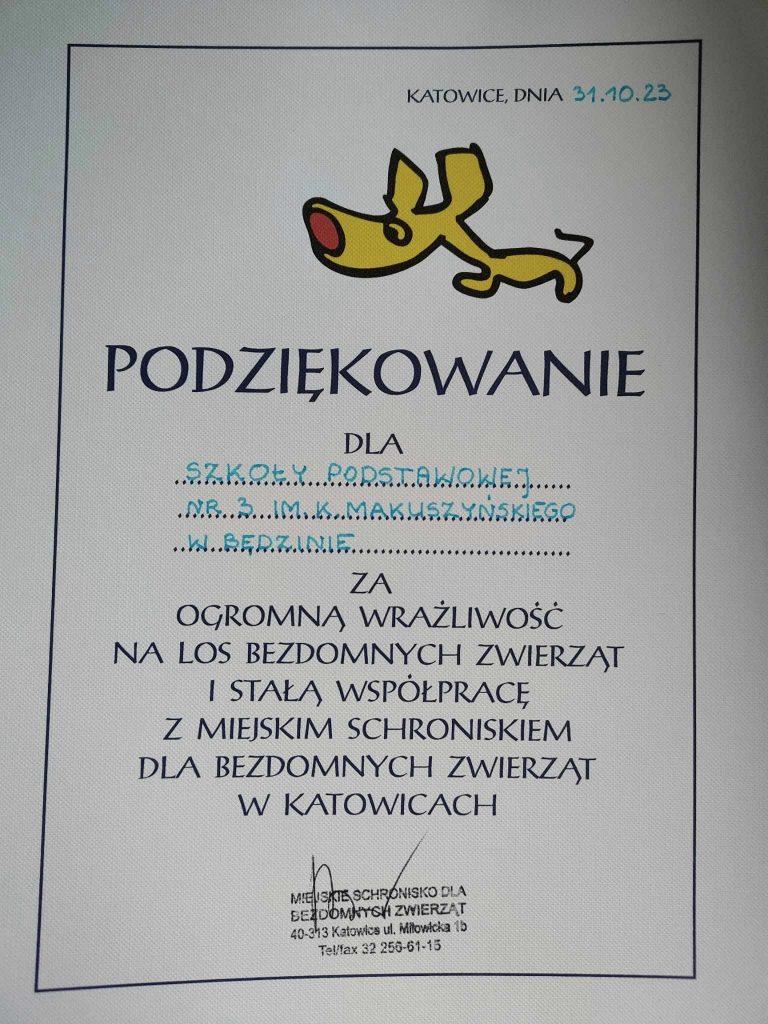 Podziękowanie