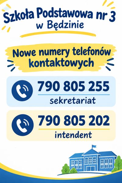Plakat - nowe numery telefonów